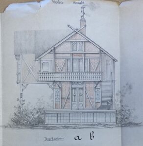 Palais Marchet Plan Gartenpavillon 1865