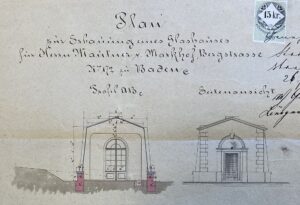 Glashaus 1873 Plan Palais Marchet
